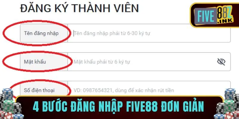 đăng nhập five88