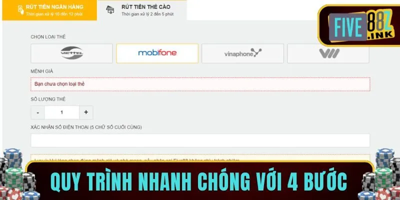 rút tiền five88